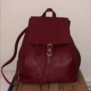 Coach Leather Backpack